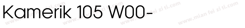 Kamerik 105 W00字体转换